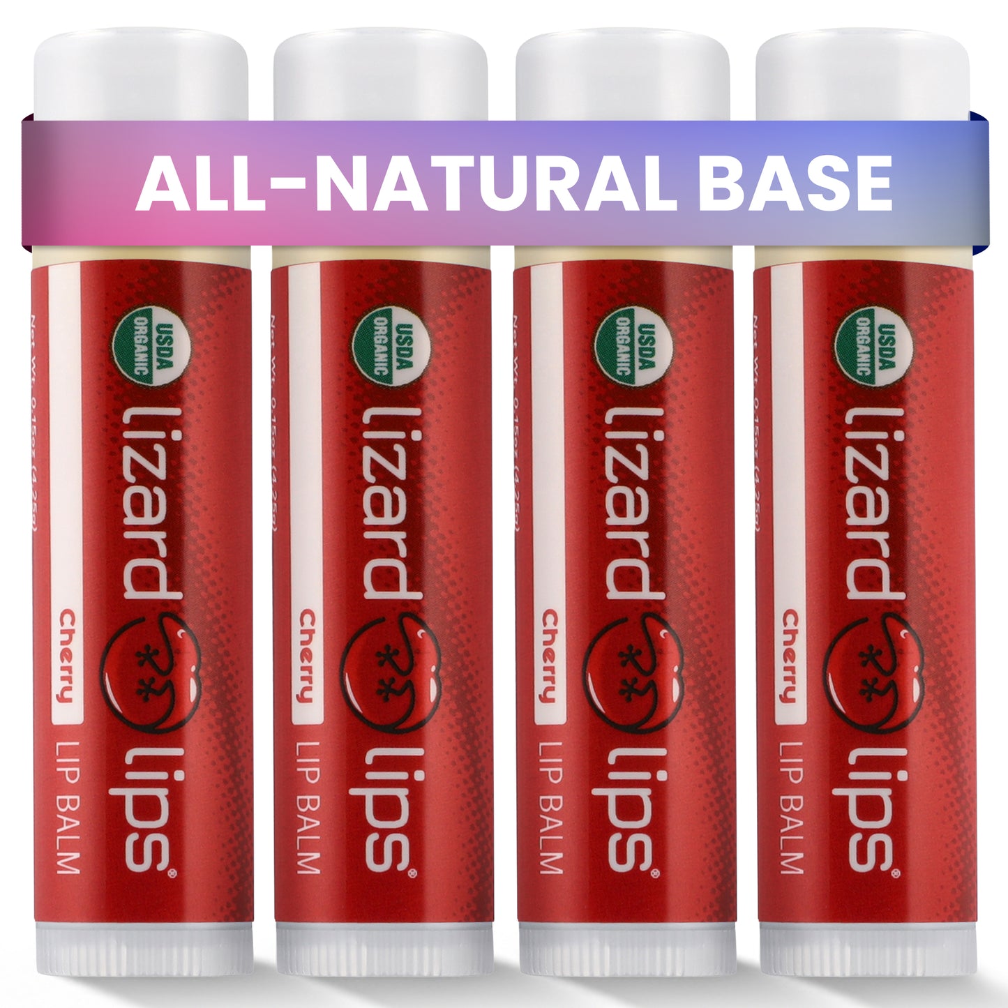 Organic Lip Balms (USDA Certified) - 4 Packs