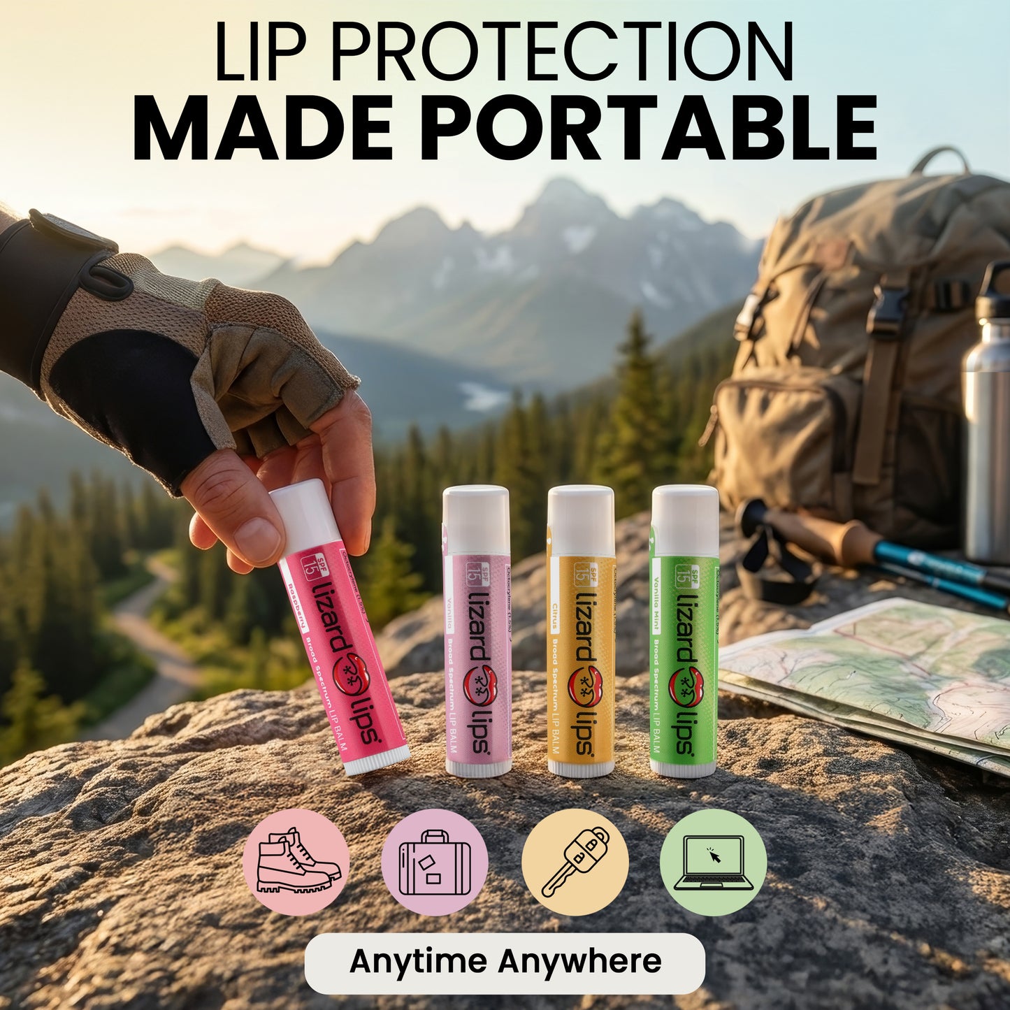 SPF 15 Lip Balms - 4 Packs