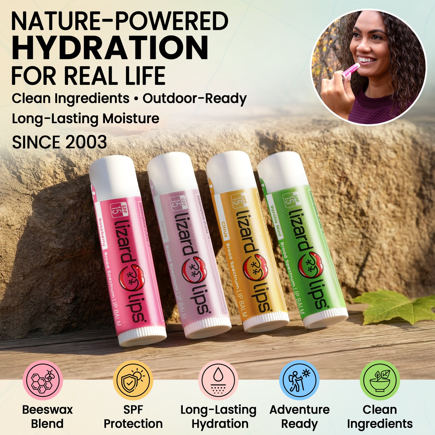 SPF 15 Lip Balms - 4 Packs